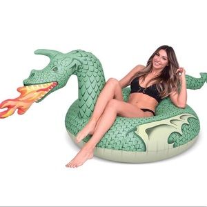 NWT Dragon Inflatable Tube Swim Pool Float Lake